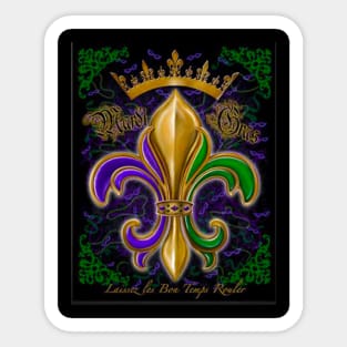 Mardi Gras Fleur de lis Sticker